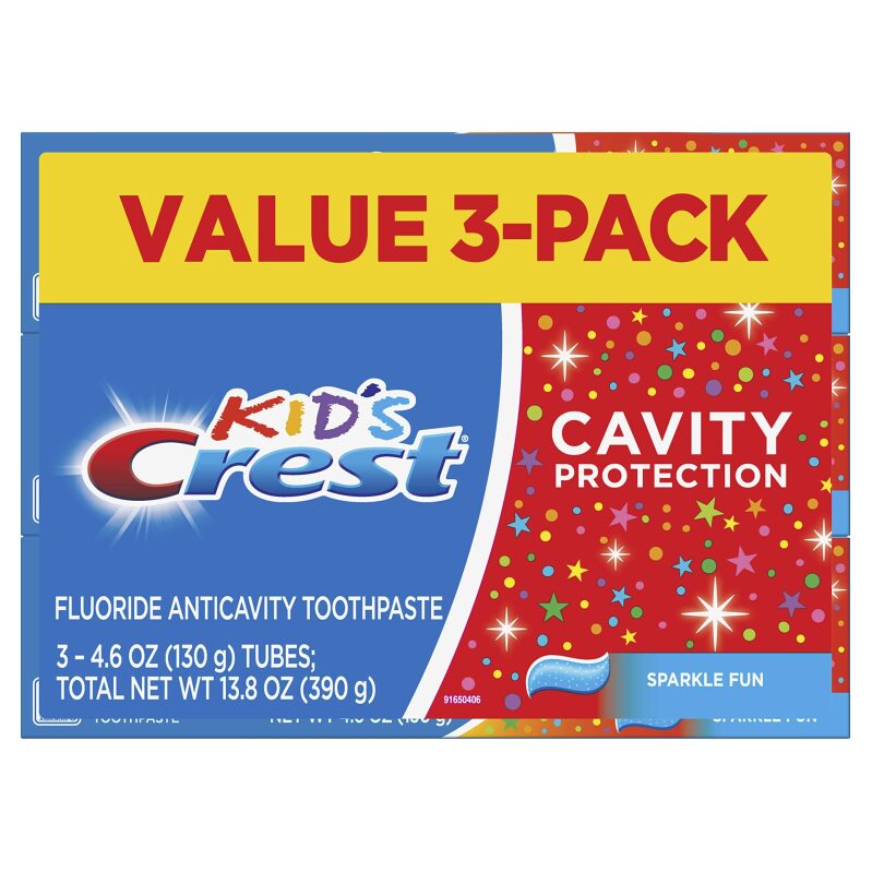Crest Kids Cavity Protection Toothpaste 4Pk - Sparkle Fun