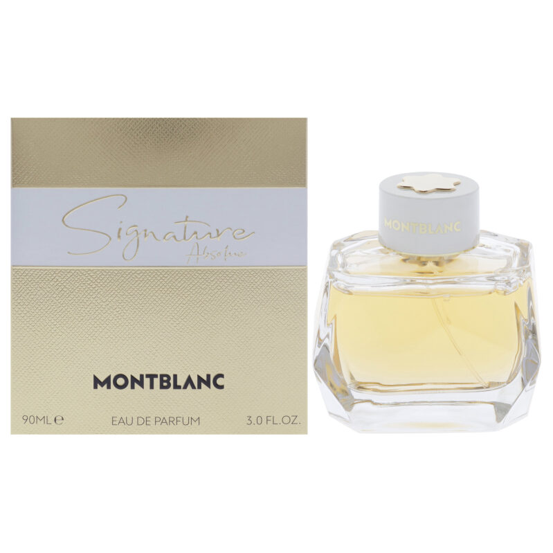 Mont Blanc Signature Absolue 3oz EDP Spray - Timeless Amber Floral Scent