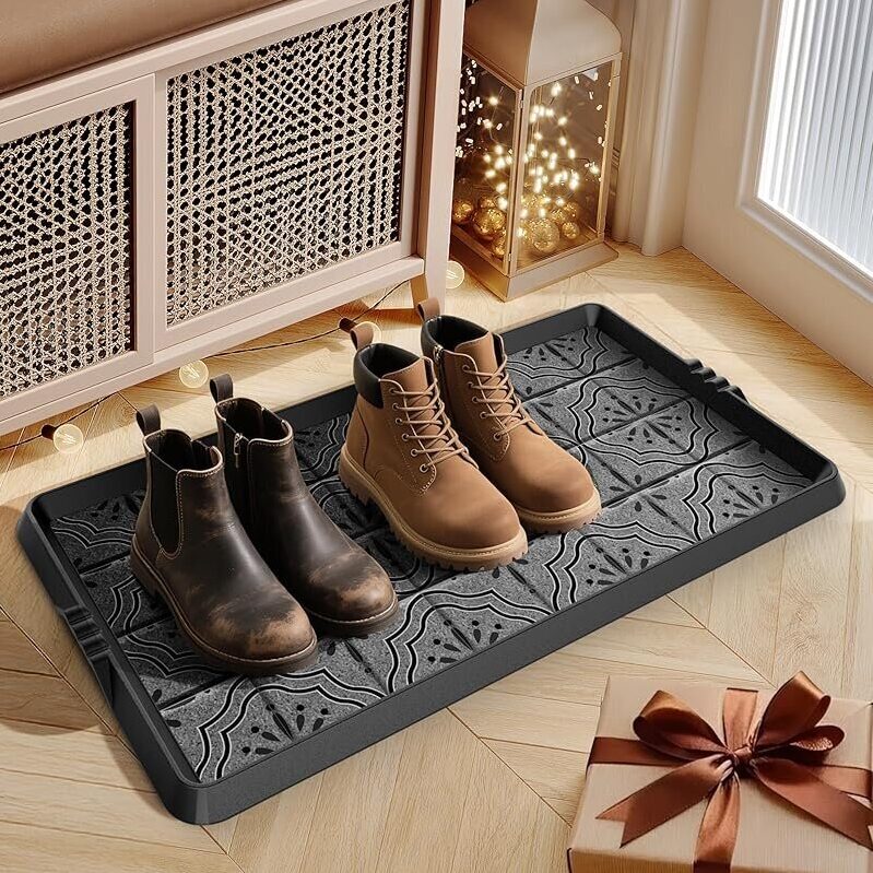 Mibao Boot-Tray Heavy Duty Rubber Shoe Mat - Clean & Organized Entryway