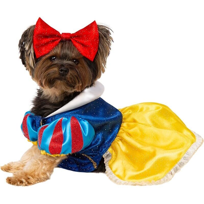 Adorable Snow White Pet Costume for Halloween