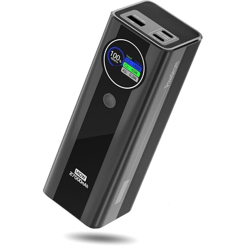 Powdeom 27000mAh 140W 3-Port PD3.1 Portable Power Bank - Ultimate On-the-Go Charging