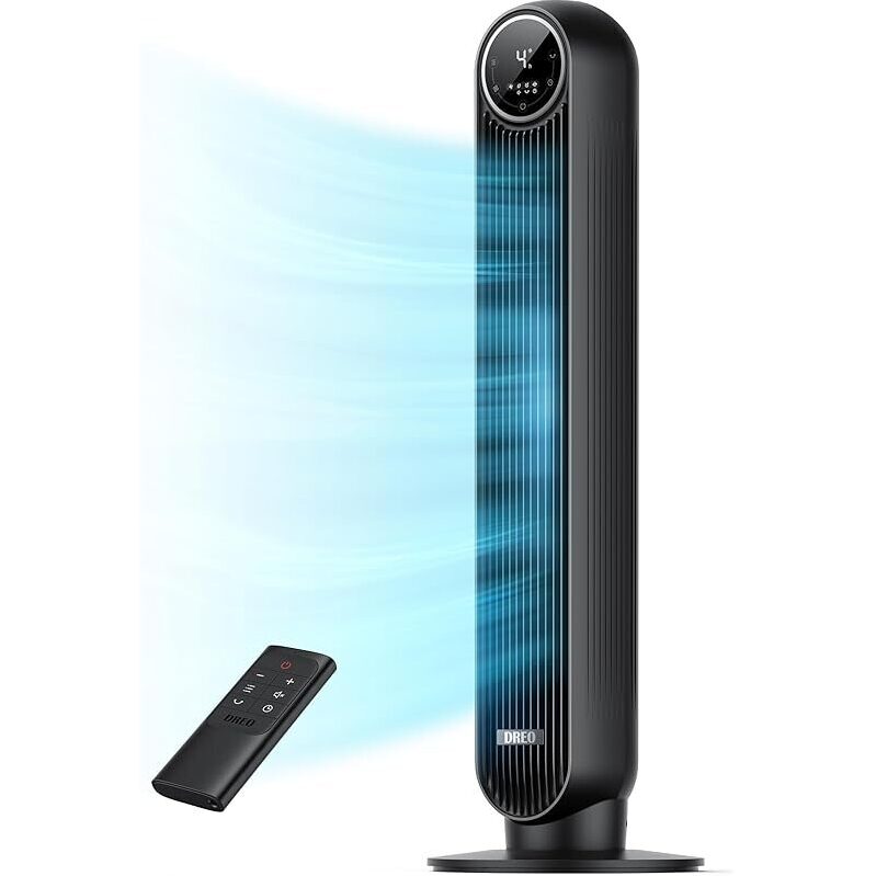 Powerful 36-Inch Standing Tower Fan with 8 Speeds and 4 Modes