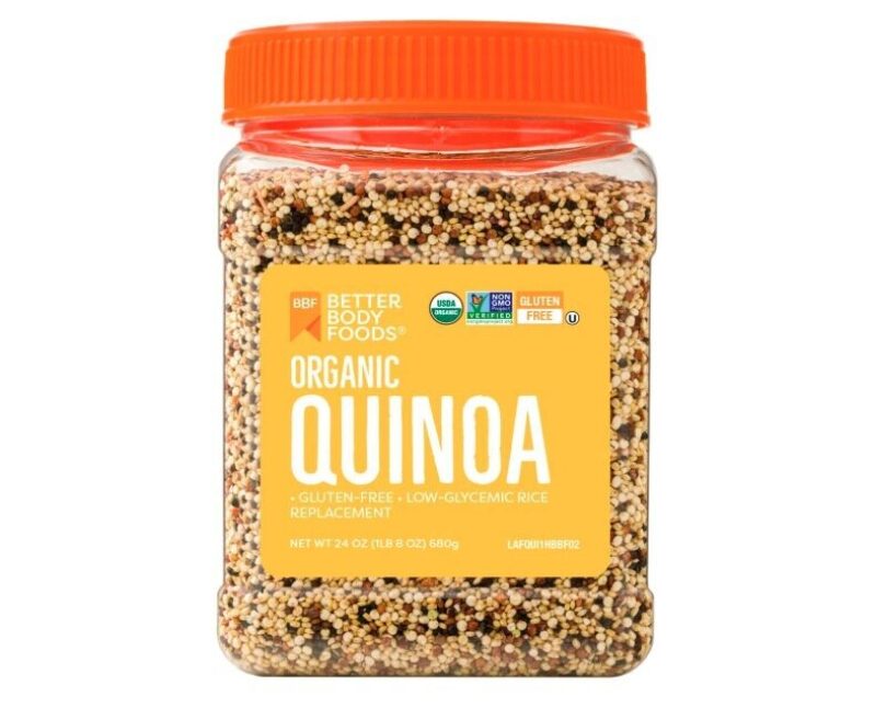 Organic Quinoa by BetterBody Foods - 24oz Organic, Gluten-Free Rice Replacement