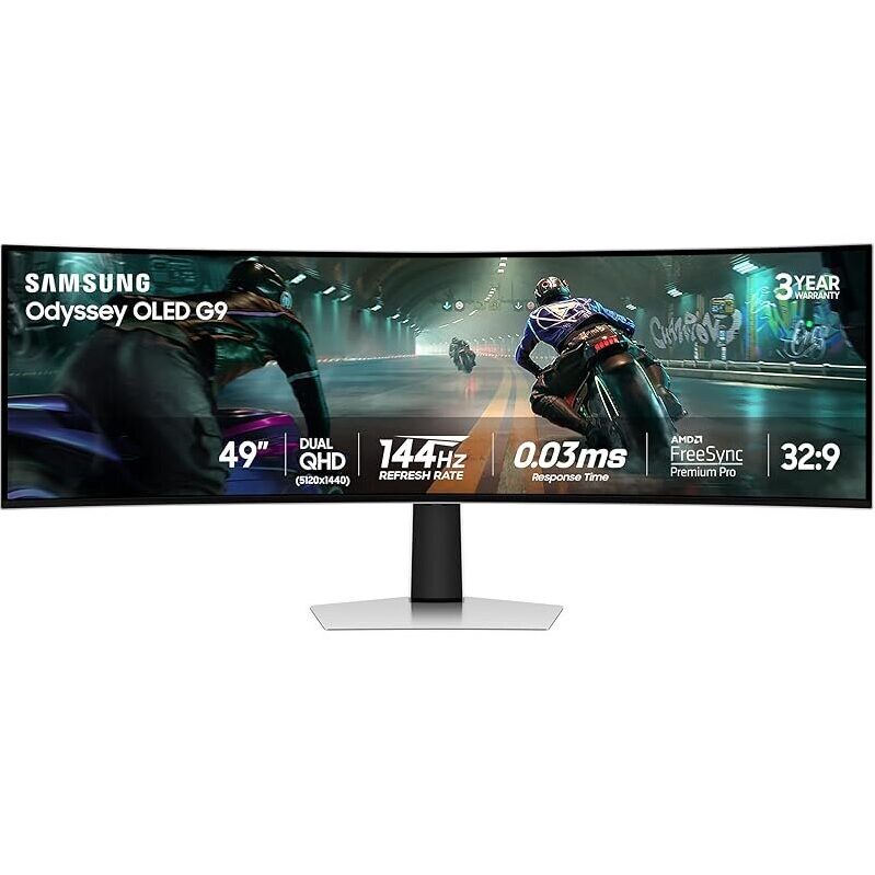 Samsung Odyssey OLED G9 Gaming Monitor - Ultimate Curved Display