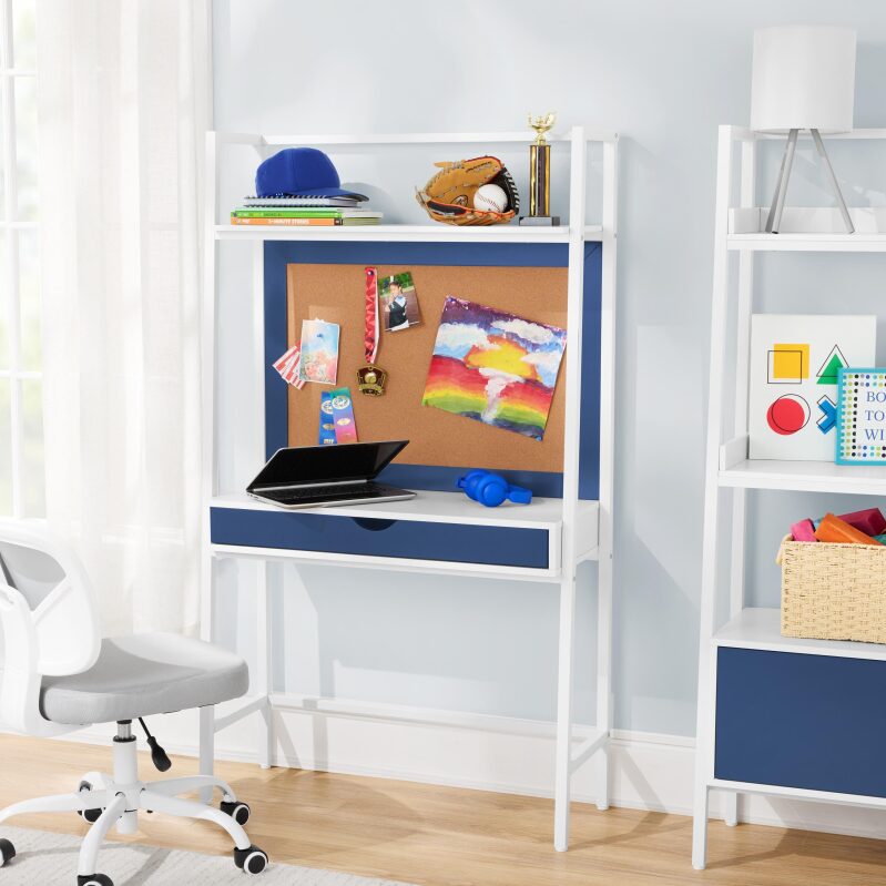 BYO Kids Ladder Desk with Bulletin Board - Perfect Study Space for Kids