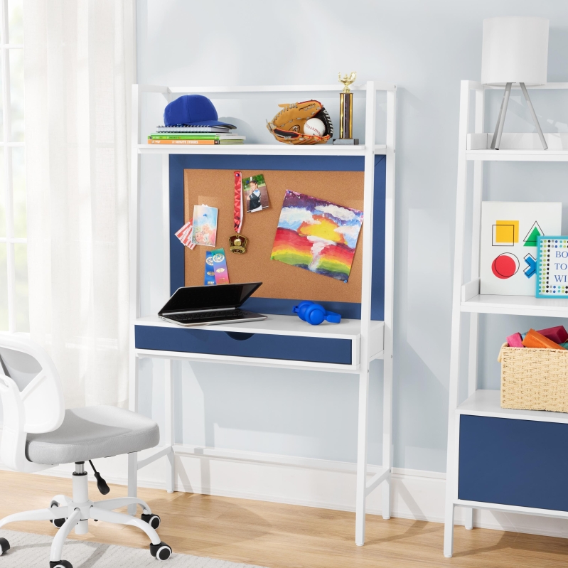 BYO Kids Ladder Desk with Bulletin Board - Perfect Study Space for Kids