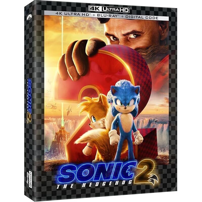 Sonic The Hedgehog 2 Steelbook 4K UHD - Cinematic Adventure Awaits