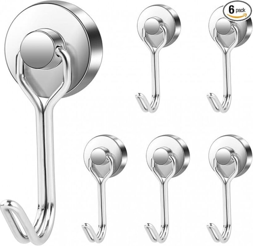 LOVIMAG 40lbs+ Magnetic Hooks - Premium Quality, Versatile, Durable