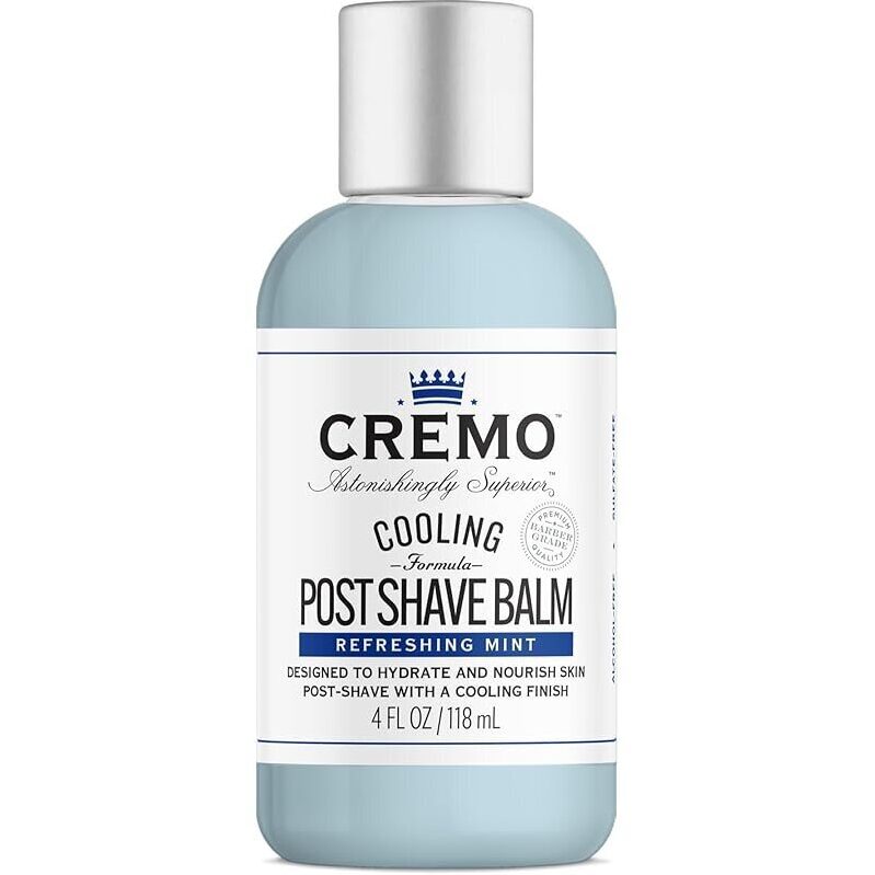Cremo Cooling Formula Post Shave Balm 4oz - Refreshing and Soothing After Shave