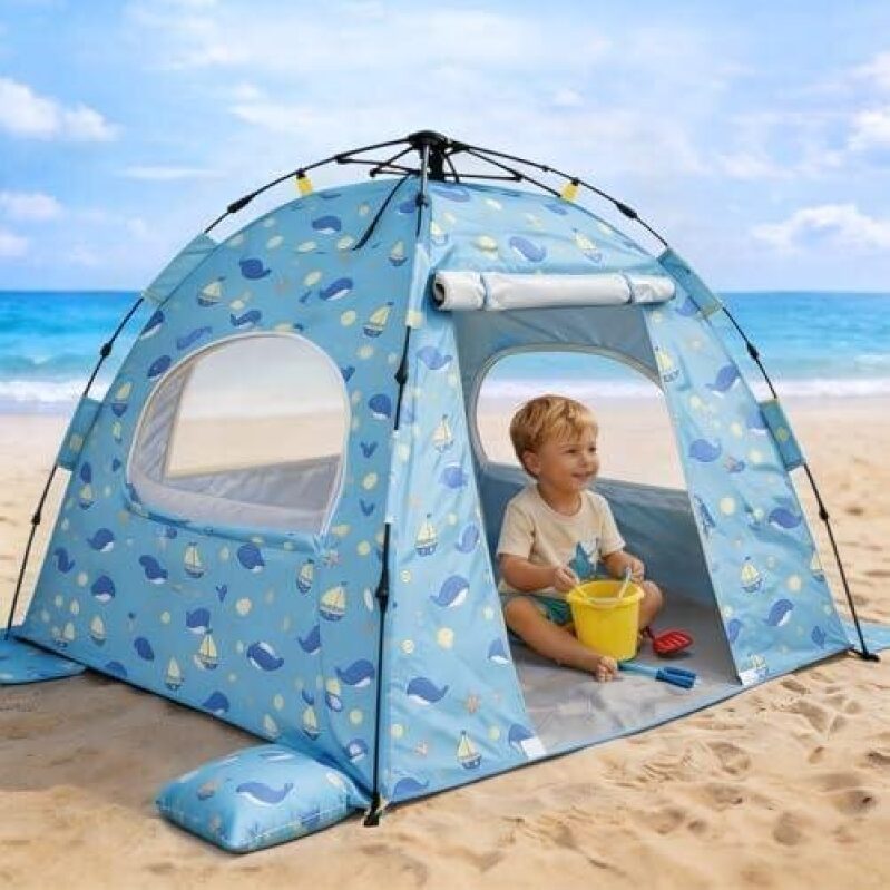 Beach Pop-Up Sun Shelter with UPF 50+ UV Protection - 50% Off