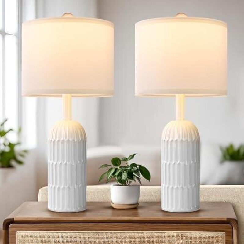 Elegant Ceramic Table Lamps Set of 2 - 55% OFF