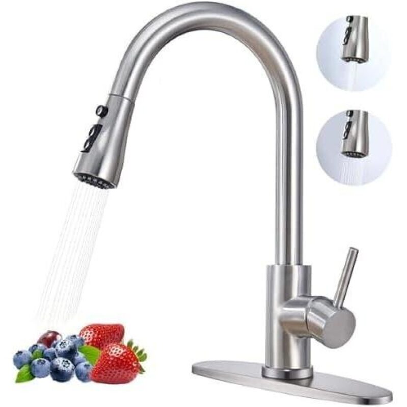 High-Arc Pull-Out Kitchen Faucet 50% Off