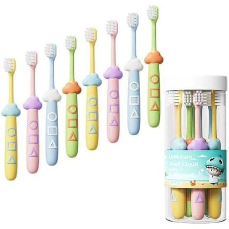 8-Pack Soft Bristle Children's Toothbrushes - Great Deal