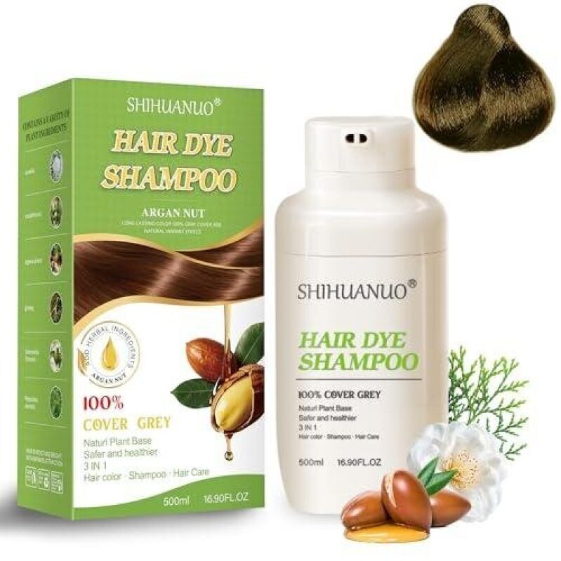 SHIHUANUO Argan Nut Hair Dye Shampoo - 50% OFF