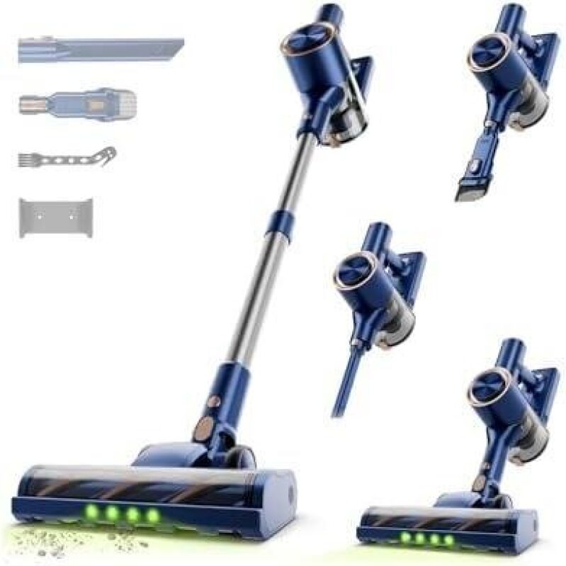Powerful Cordless Vacuum Cleaner - 45KPA Suction, 45-Minute Battery Life, 40% Off