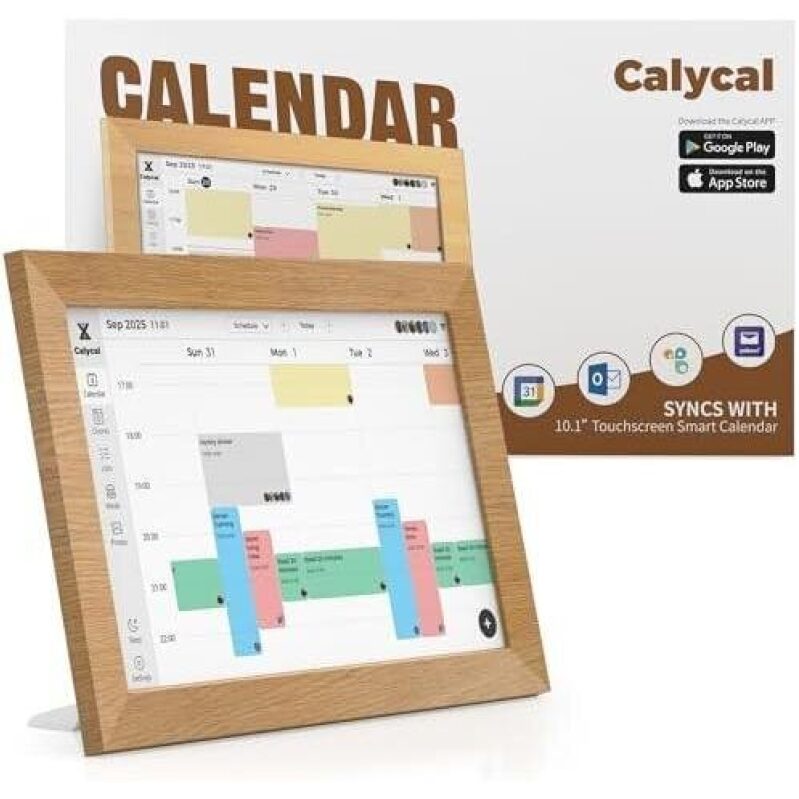 Calycal 10.1-Inch Wall-Mounted Digital Calendar with Touchscreen - 50% OFF