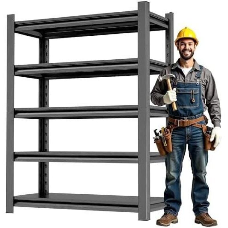 Heavy Duty 5-Tier Adjustable Stainless Steel Shelves - 46% Off