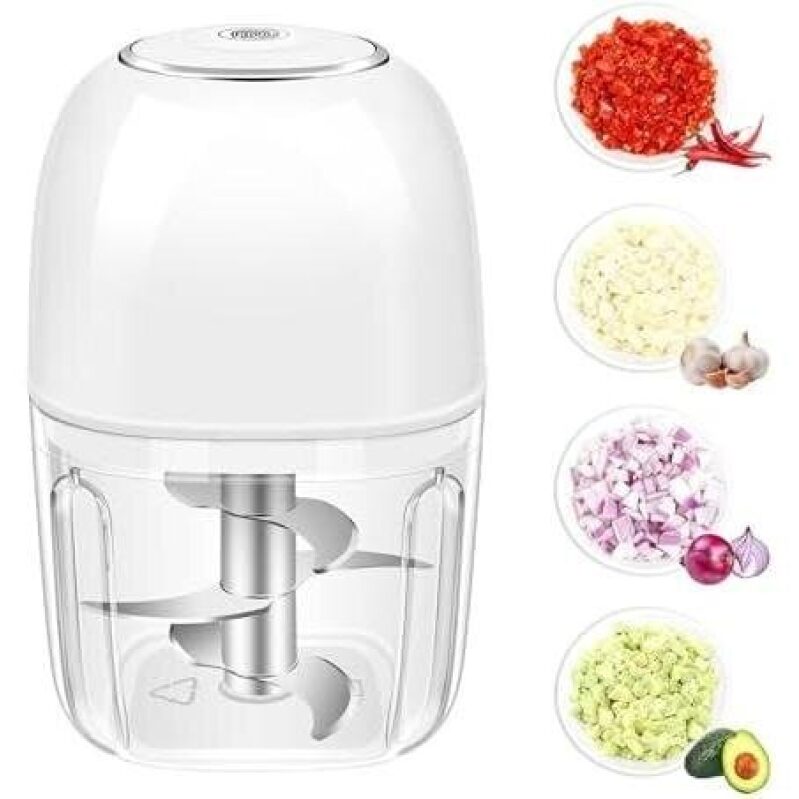 Portable Electric Garlic Chopper with USB Charging