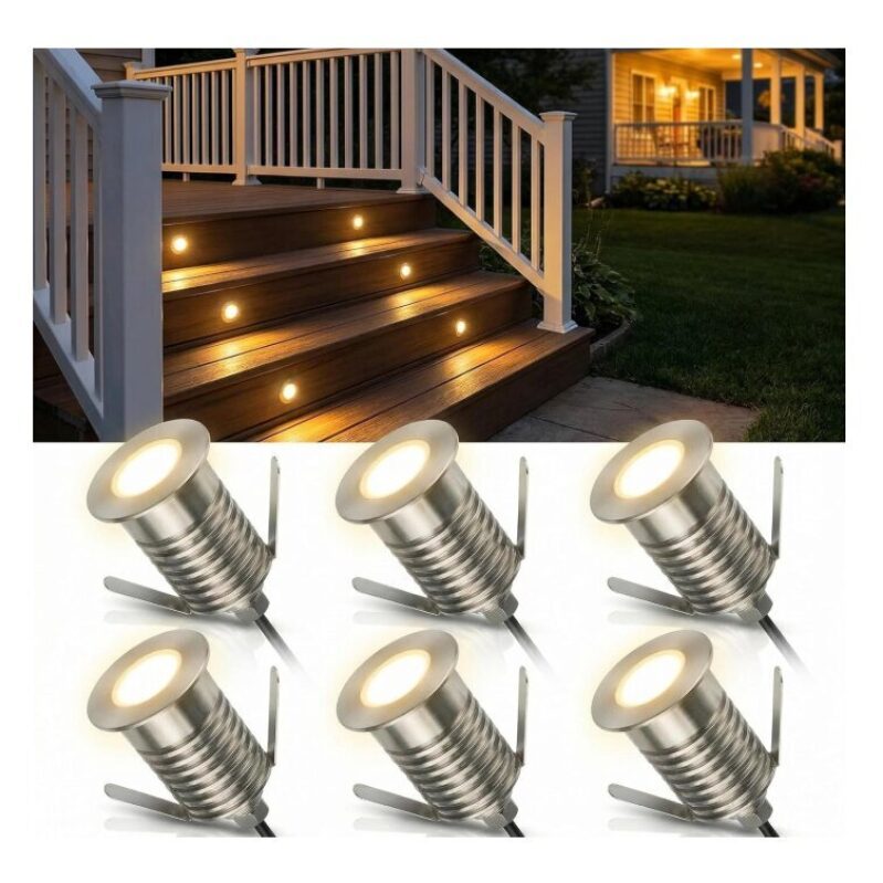 MALORY Low Voltage Deck Light 6-Pack - Premium Outdoor Lighting at 50% OFF