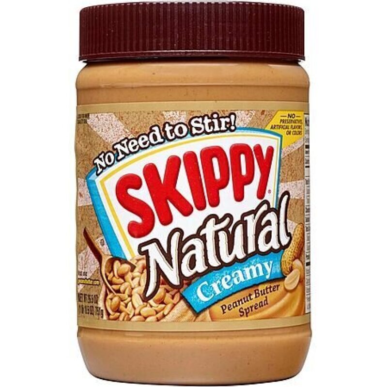 Affordable 26.5-Oz Skippy Natural Creamy Peanut Butter, Prime Eligible