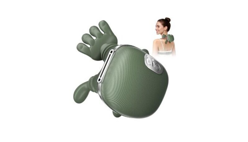 Upgrade Edition 4D Neck and Shoulder Heat Massager - Wireless, Portable, Relieves Muscle Pain