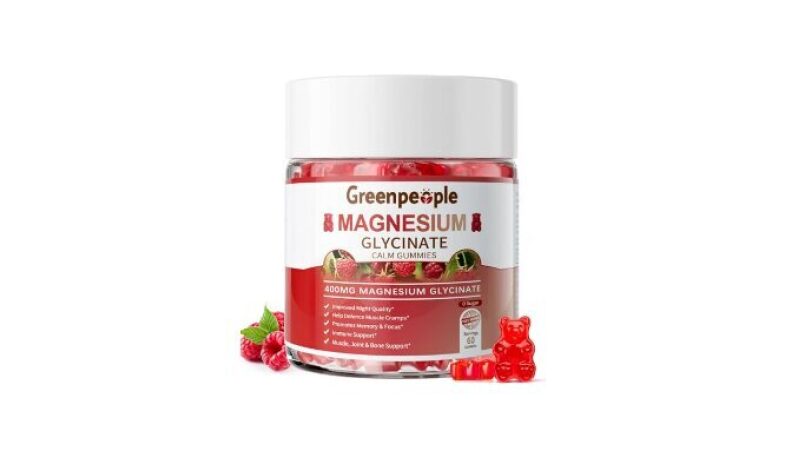 GreenPeople Magnesium Glycinate Gummies - 400mg Sugar Free Supplement
