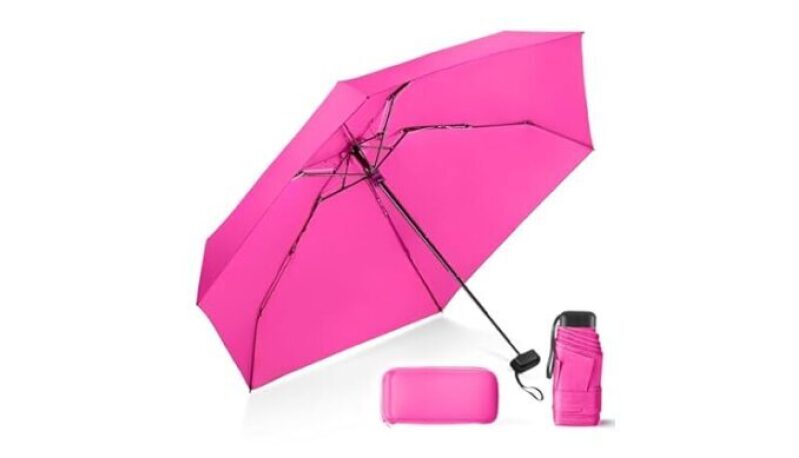 LEAGERA Compact Travel Umbrella with Case - Ideal for Urban Explorers