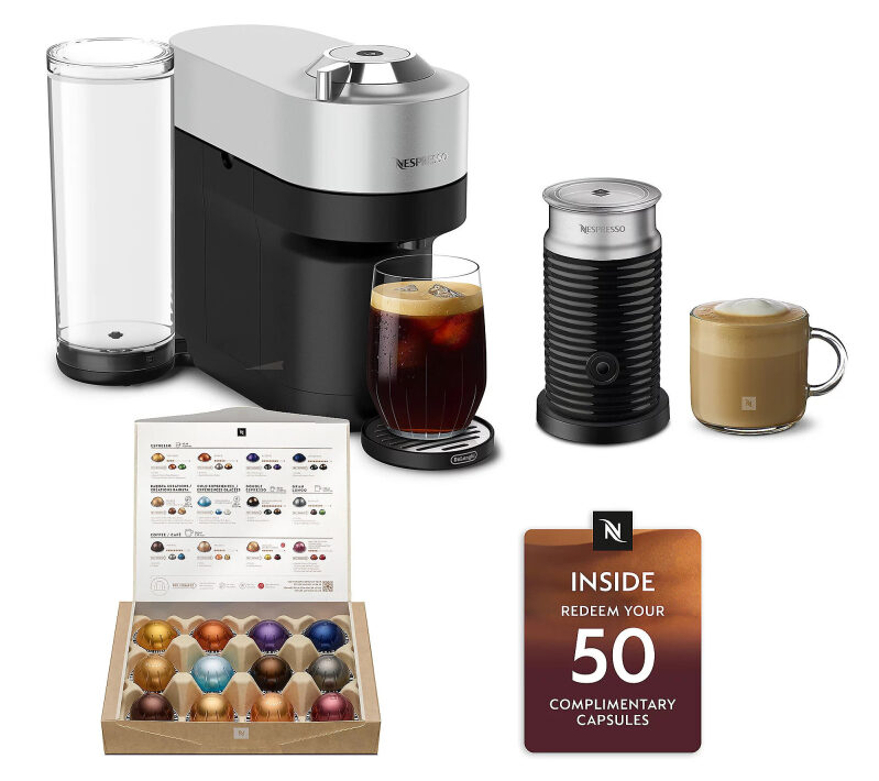 Nespresso Vertuo Pop+ Coffee Machine with Milk Frother - Only $69.98