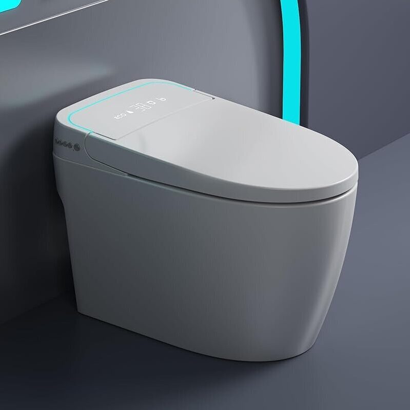 Glendan Smart Toilet Auto Flush with Heated Seat - Ideal for Modern Bathrooms