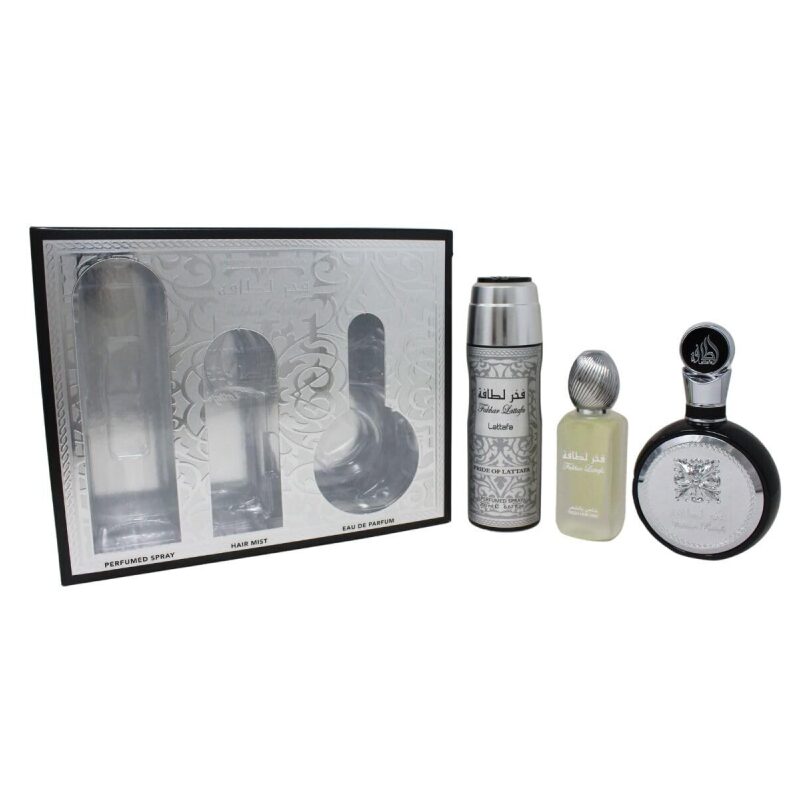 Lattafa Fakhar for Men 3-Piece Set - Eau de Parfum, Deodorant, Hair Mist