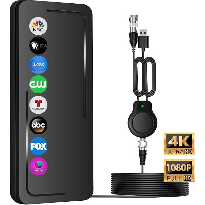 Tongyu Outdoor Amplified TV Antenna with 25ft Cable - Boost Your Signal