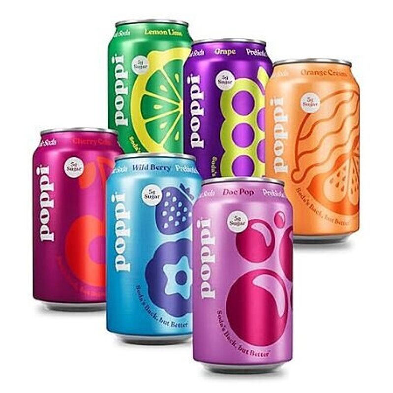 Grab poppi Sparkling Prebiotic Soda Beverage 12-Pack for Just $9.58 at Amazon