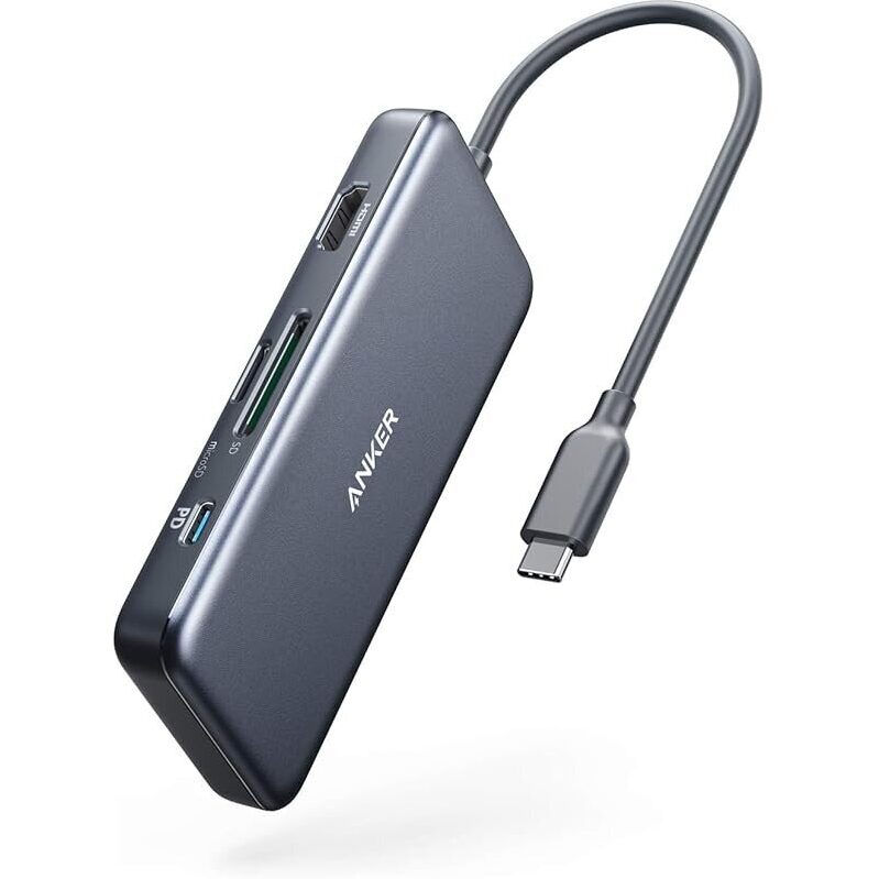 Upgrade Your Tech with Anker 7-in-1 USB-C Hub - 4K HDMI & High-Speed Transfer
