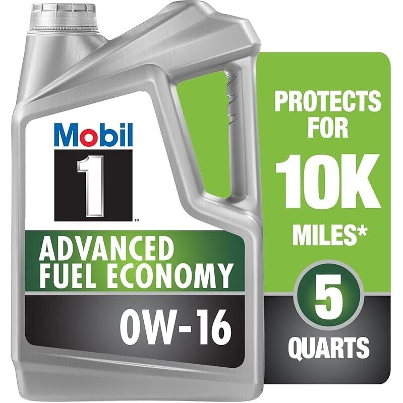 Mobil 1 Advanced Fuel Economy Full Synthetic Motor Oil 0W-16 5Qt