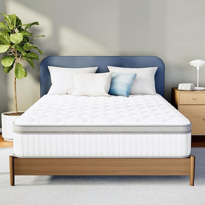 NEO SLEEP 10-inch Hybrid Comfort Queen Mattress - Ultimate Support & Comfort