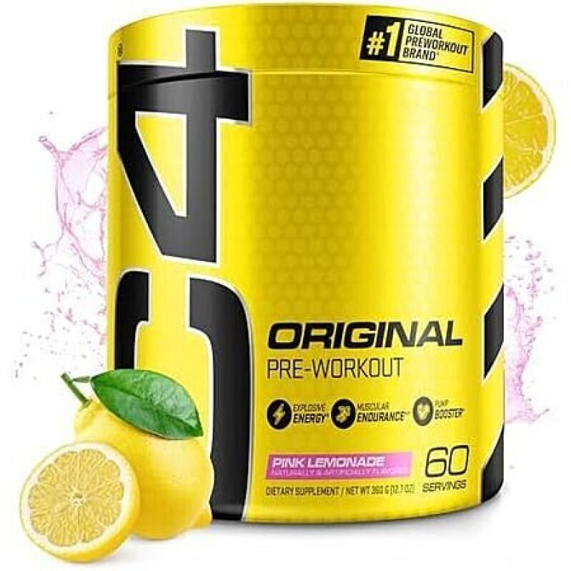 Cellucor C4 Original Pre Workout Powder (Pink Lemonade) - 60 Servings