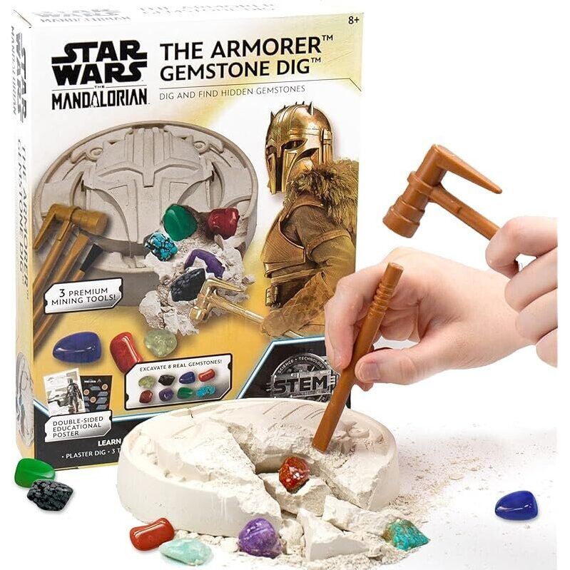 Star Wars The Armorer Gemstone Dig Science Kit - Ultimate Excavation Experience