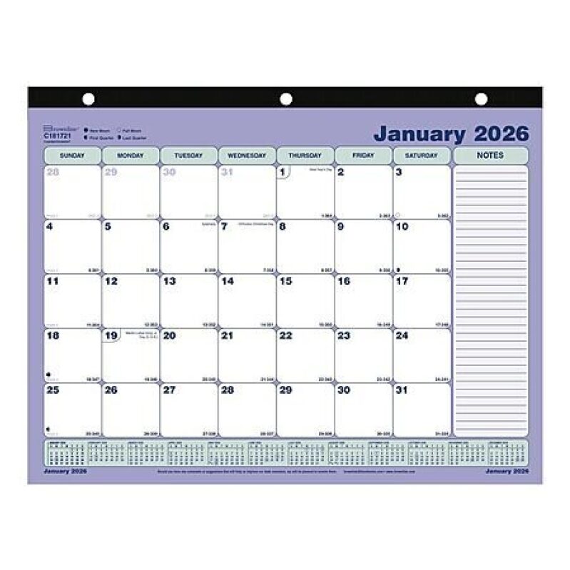 2026 Brownline Monthly Desk Pad Calendar - Affordable and Functional