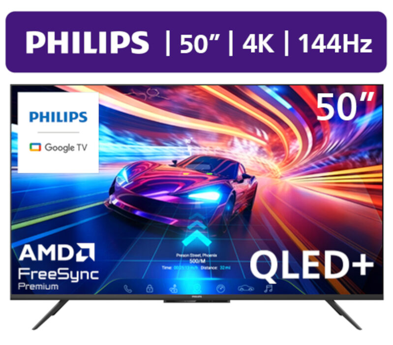 Philips 50PUG7675/F7 50-inch 144Hz QLED+ 4K UHD 2160p Smart TV