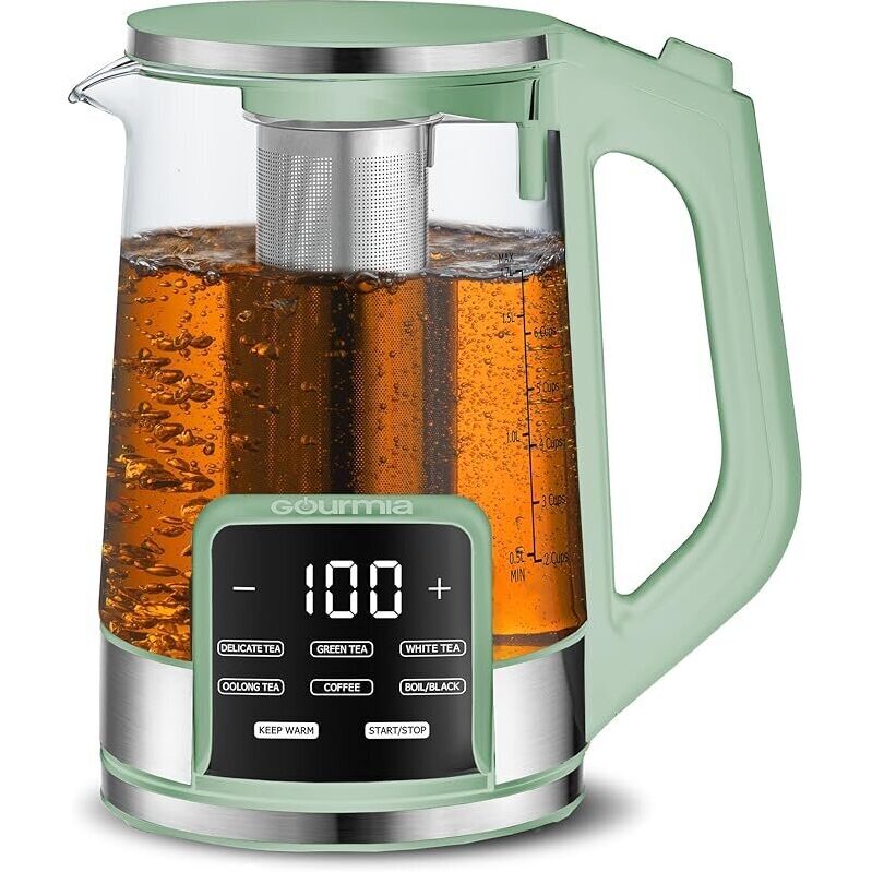 Gourmia Electric Glass Kettle 1.7L with Digital Touch Display