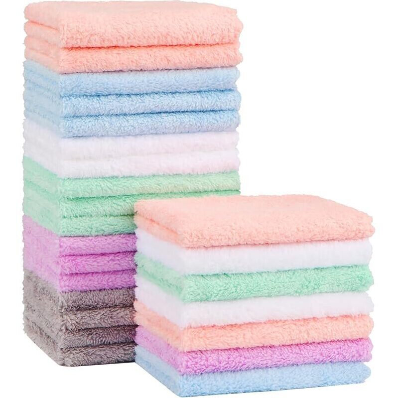 24-Pack Orighty Baby Washcloths: Soft, Absorbent, and Gentle for Baby's Skin