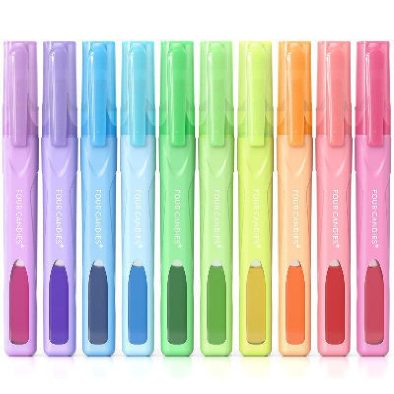 Vibrant Multi-Color Highlighters - Set of 10