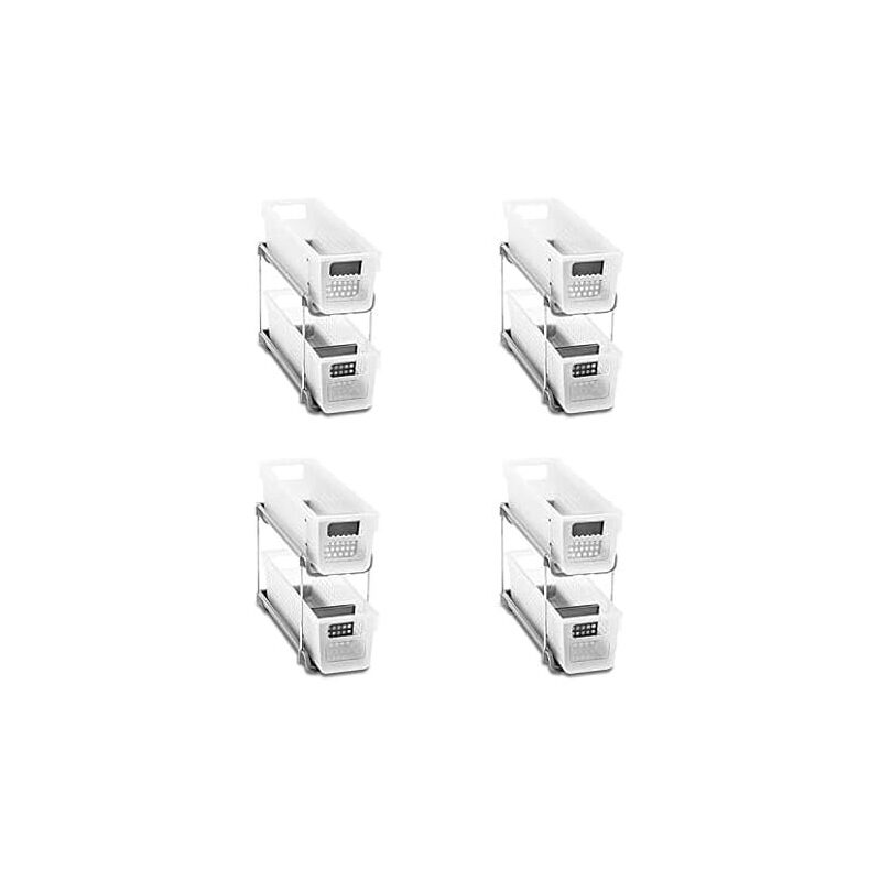 Maximize Space with madesmart Antimicrobial Mini 2 Tier Organizers