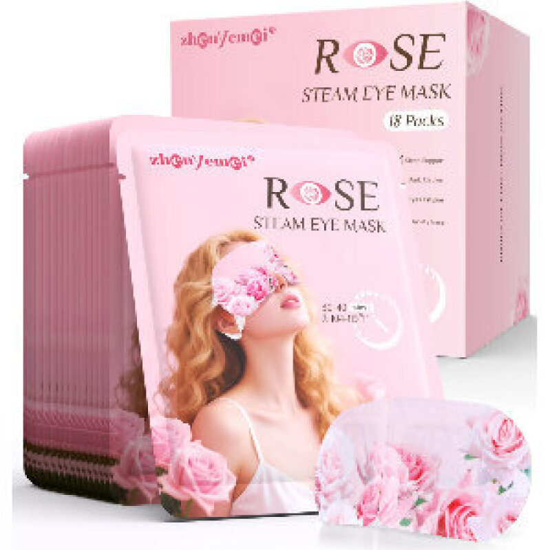 Relaxing Rose Steam Eye Mask - 18 Packs