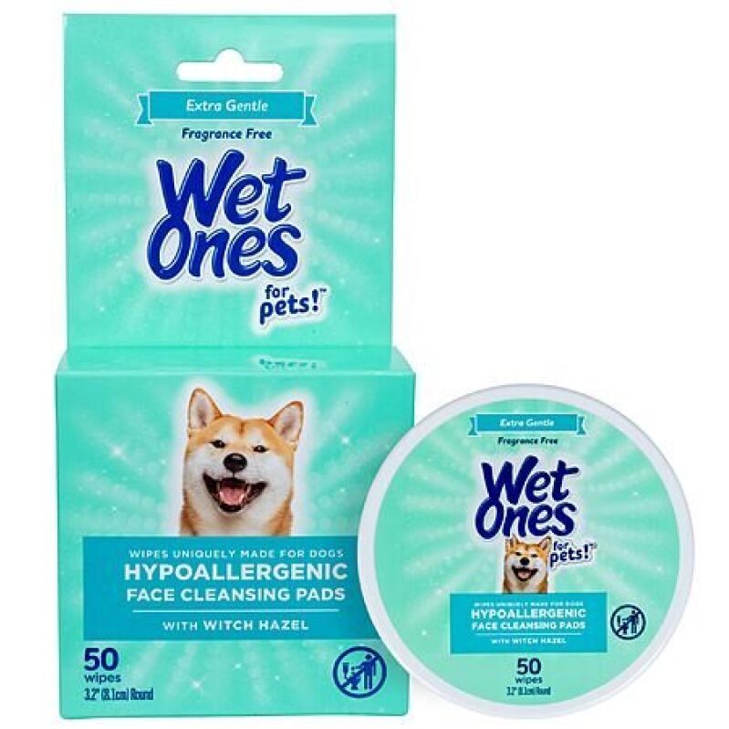 50-Count Hypoallergenic Face Cleansing Pads for Dogs - Affordable and Convenient Cleaning