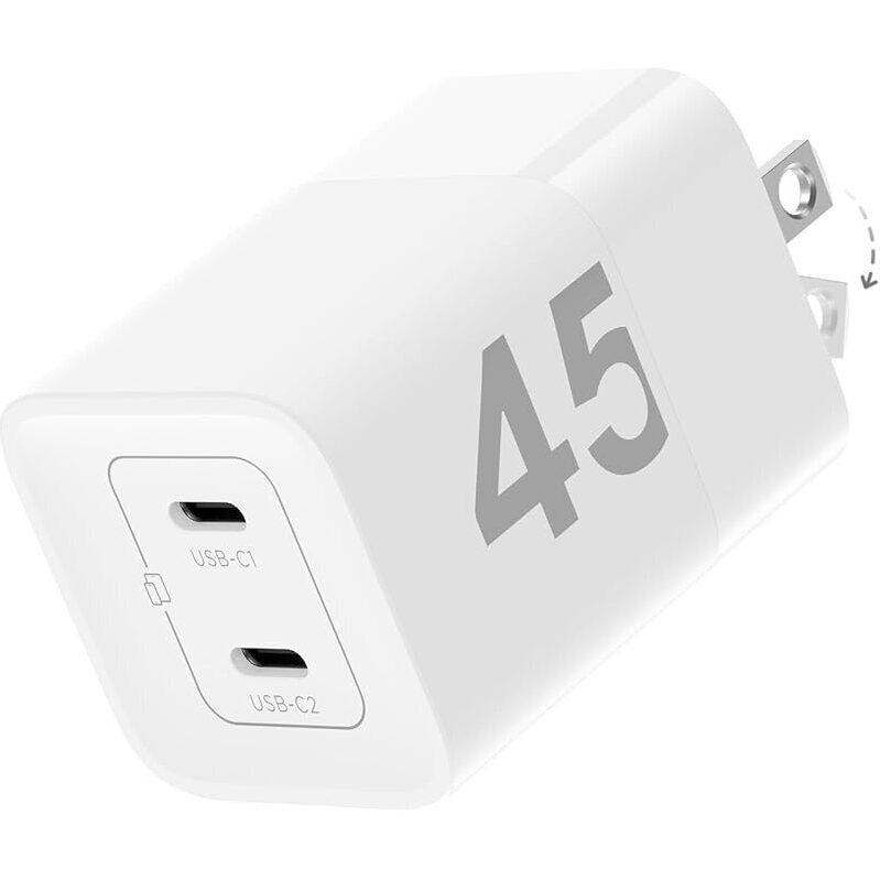 Wegear 45W GaN 2-Port USB-C PPS Wall Charger
