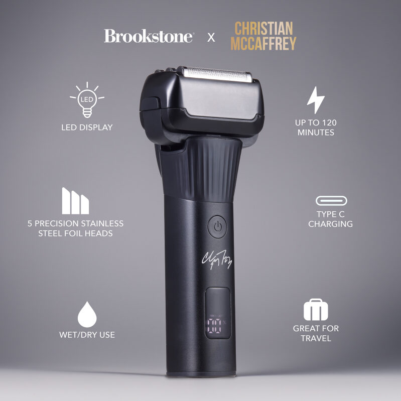 Christian McCaffrey Special Edition 5 Head Foil Electric Shaver - Premium Shaving Experience