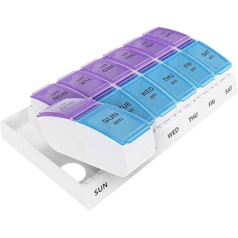 Ezy Dose Weekly 7-Day AM/PM Pill Organizer for Effective Medication Management