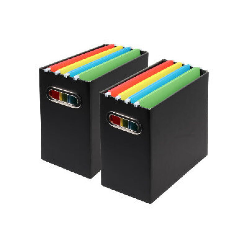 Tcbelosion Foldable File Storage Box, 2-Pack