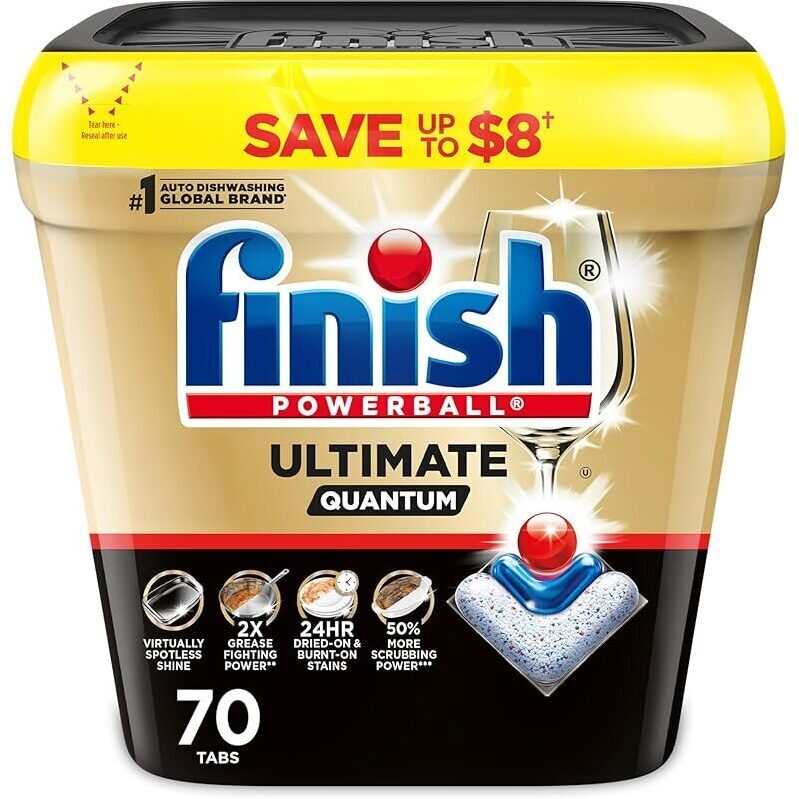 Finish Powerball Ultimate Quantum Dishwasher Pods 70-Count